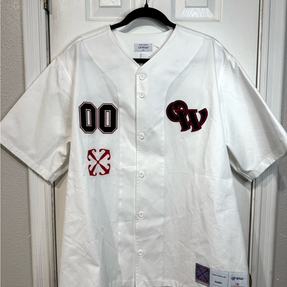 Off-White Other - Off-White Men's White Baseball Shirt